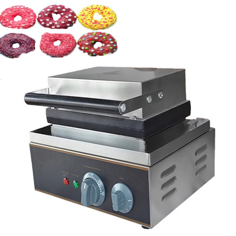 Electric 12-holes Stainless Steel Precise Temperature Control Donut Machine 110V/220V Waffle Maker/ Cookie Machine/Donut Fryer/
