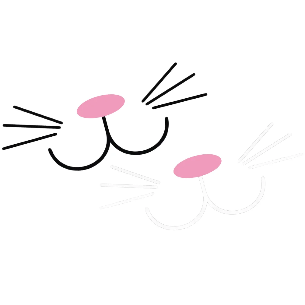 

2Pcs Car Stickers Rabbit Decal Car Body Engine Hood Sticker Decoration