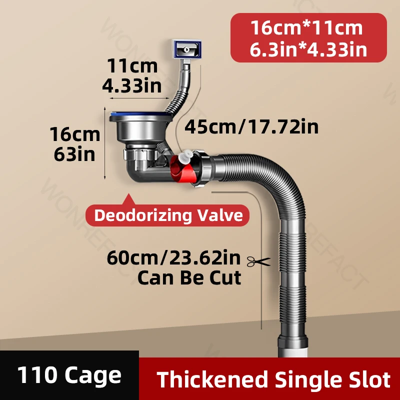 

Двойная раковина, канализационная раковина, фитинги для канализационных труб, двойная раковина для мытья посуды, набор дренажных труб, кухонная сливная труба, защита от запаха