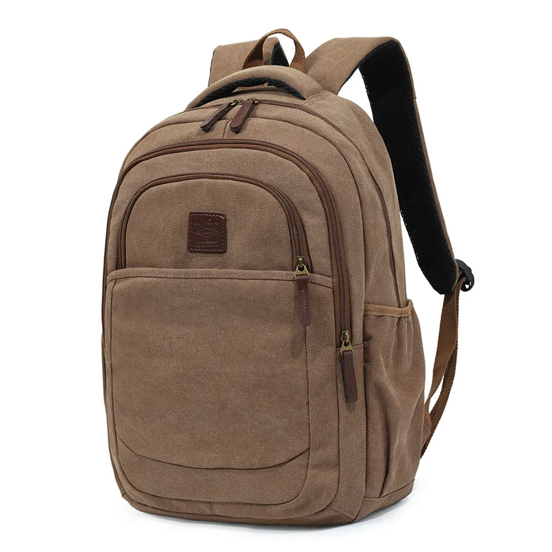 

Холщовый мужской рюкзак для ноутбука, студенческие школьные ранцы для подростков, винтажный дорожный Повседневный ранец