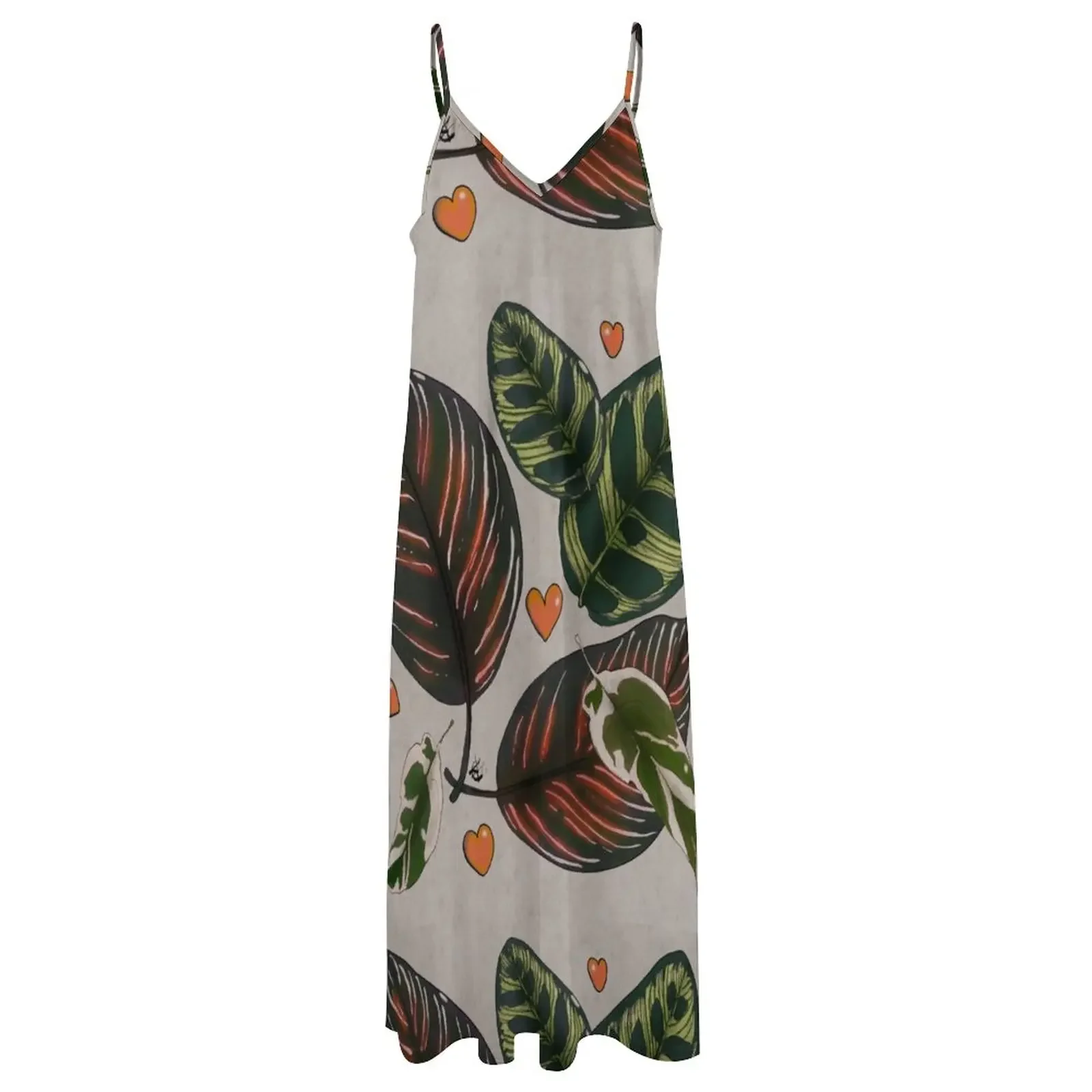 Calathea lithograph Платье без рукавов платья для официальных случаев одежда женщин