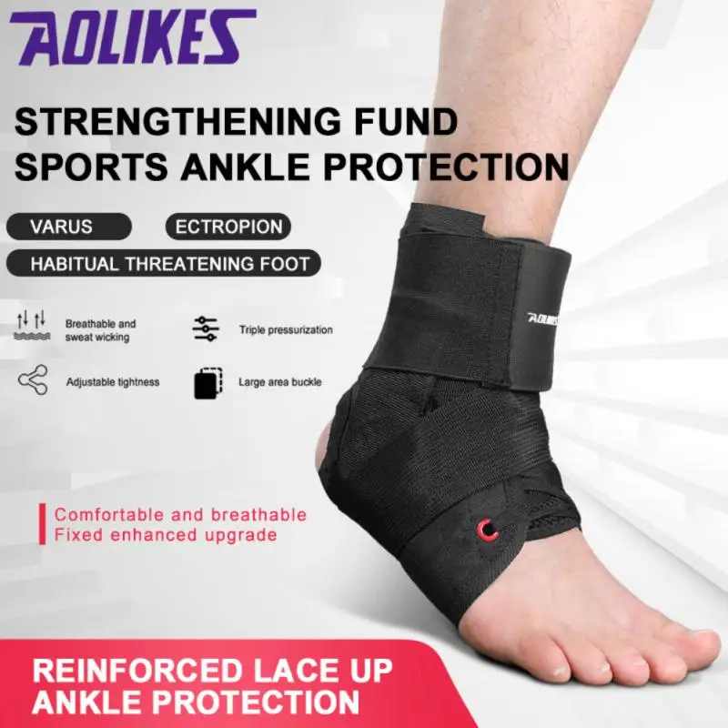 

1Pcs Eight-shaped Ankle Support Sprained Ankle Brace For Basketball Soccer Volleyball Ankle Support Brace Foot Varus Correction