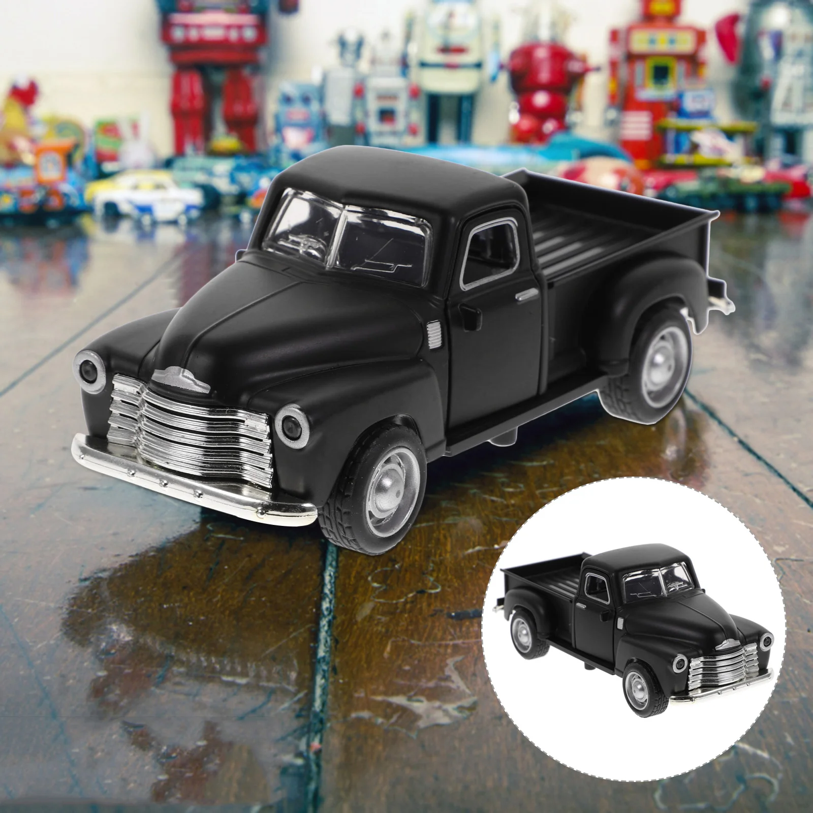 

Модель грузовика, игрушечный пикап, металлический винтажный декор, автомобили, литые из сплава, рождественские игрушки, грузовики, ретро фи...