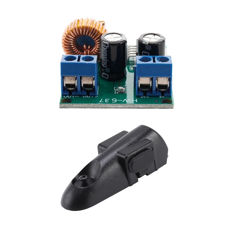 

JFBL Hot DC-DC 3V-35V To 4V-40V Step Up Power Module & Audio Adapter M интерфейс 2 Pin гарнитура порт для Baofeng Bf-Uv9r