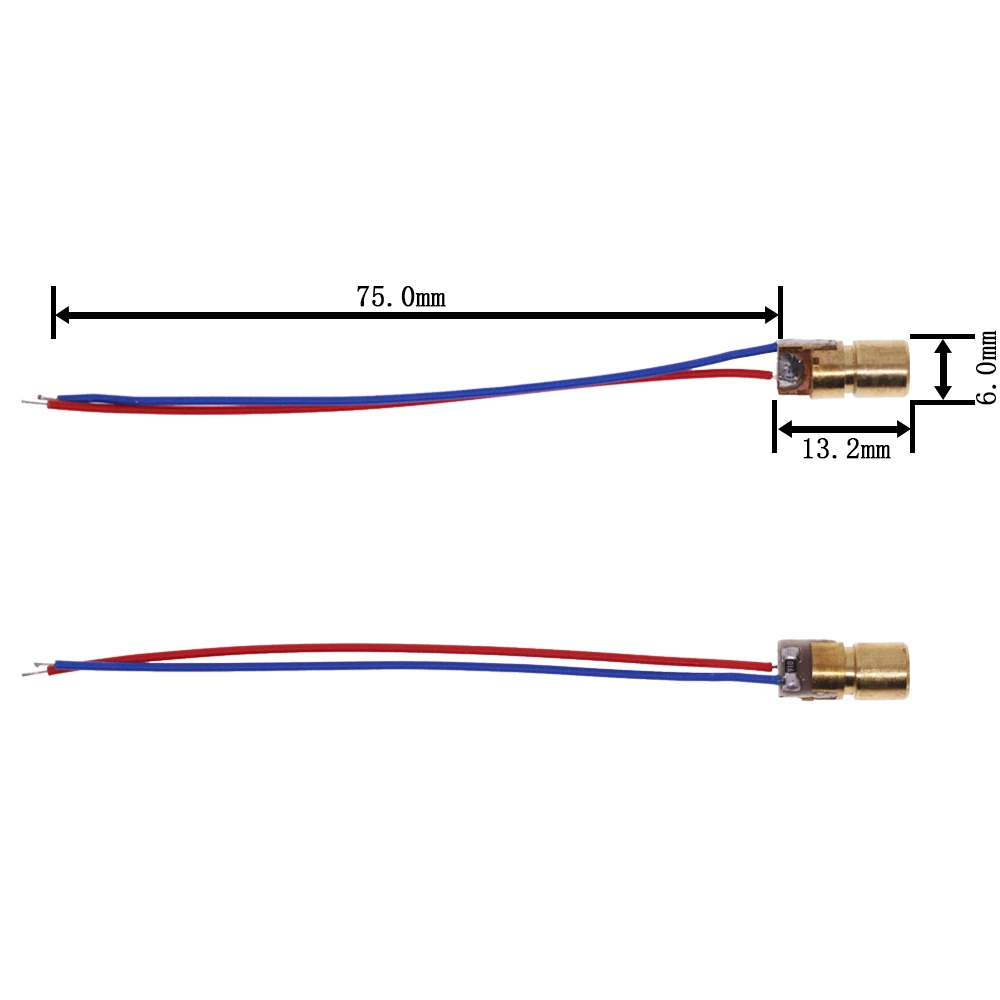Модуль лазера красного цвета 650нм 5мВт с точкой/линией пересечения, головкой и стеклянной линзой, регулируемым фокусом и классом промышленности.