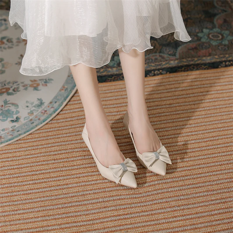 Pumps Women Shoes High Heels Loafers Slip on Luxury Mules Elegant Designer Shoes Slip on Pointed Toe Fashion Ladies Oxford Style