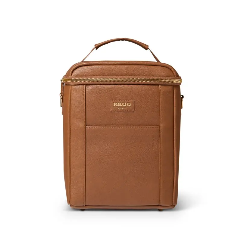 

Brown Leather; Luxuriously Soft Cognac Brown Leather Mini Convertible Backpack - Perfect for Everyday!