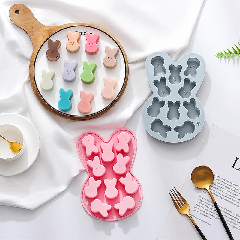

Creative Bunny Shape Silicone Baking Baking Tray Chocolate Cookie Candy Mold Cake Decoration Tools Ice Grill Mold Kitchenware