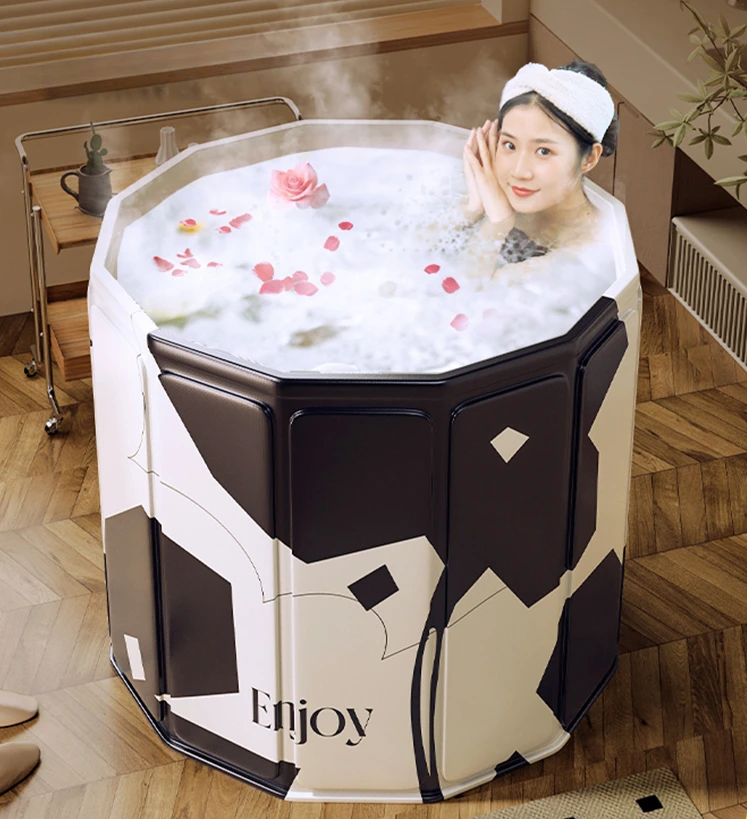 Складная домашняя детская Ванна для взрослых полноразмерная деревянная