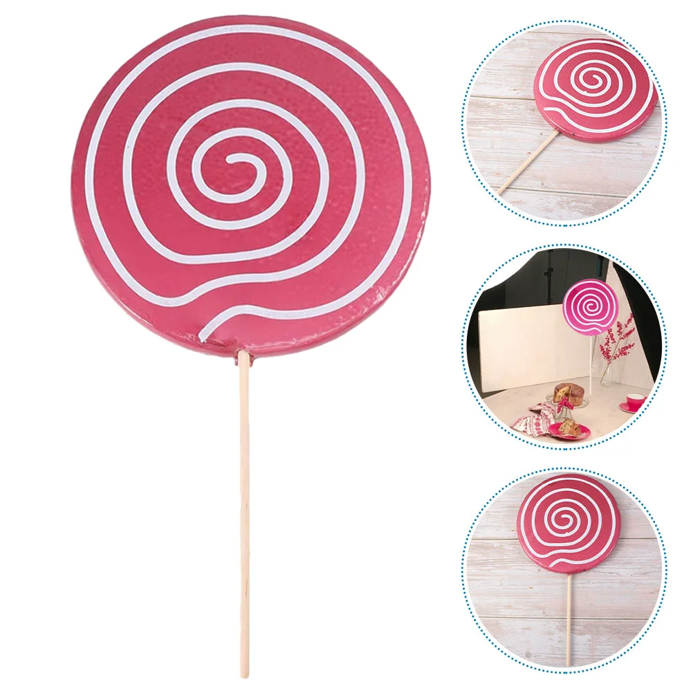 

2 Pcs Bulk Kids Toys Simulation Lollipop DIY Statue Props Crafts Purple Festival Model Child