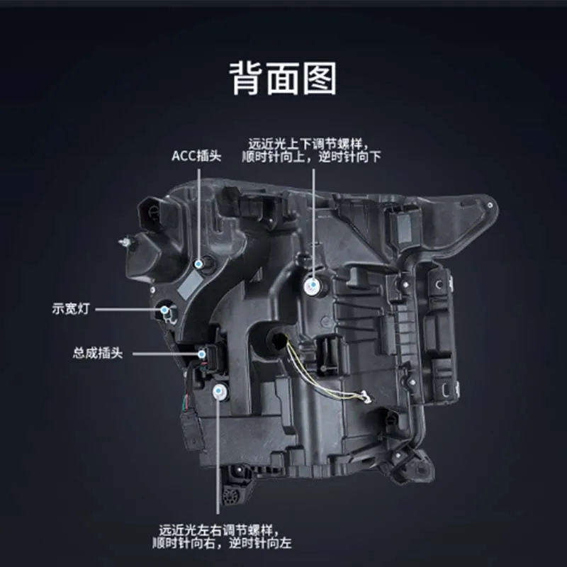 Автомобильные стайлинговые фары для Ford F150 2021 2022 2023 F-150 светодиодные линзы дневные