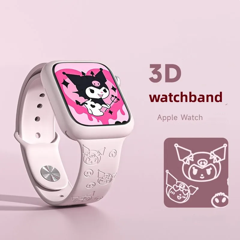 Фото Ремешок силиконовый для Iwatch 1/2/3/4/5/6/se/7/8, 38/40/41/42/44/45/49 мм №2