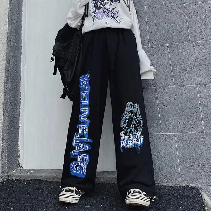 

Woman pants Harajuku Plaid Pants For Women Trousers Streetwear Woman Harem Pants Autumn Ladies Causal Pants Plus Size capris