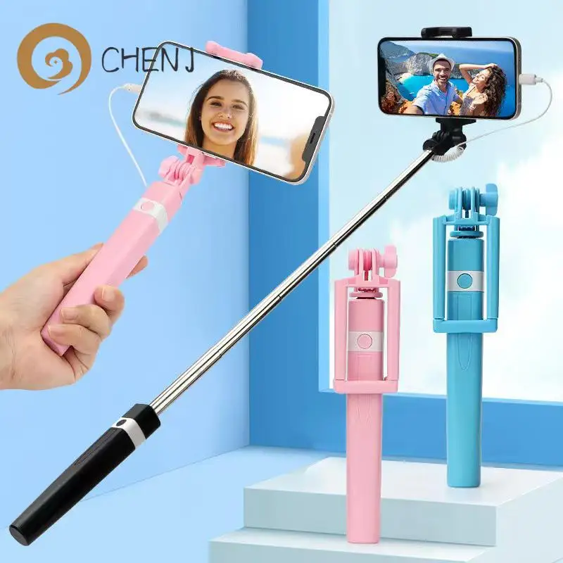 

Wire Controlled Selfie Stick Suitable Type-C Plug Mini Portable Selfie Stick
