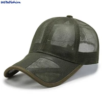 men women 2022 summer full mesh baseball cap quick dry cooling sun protection hiking golf running adjustable snapback hat