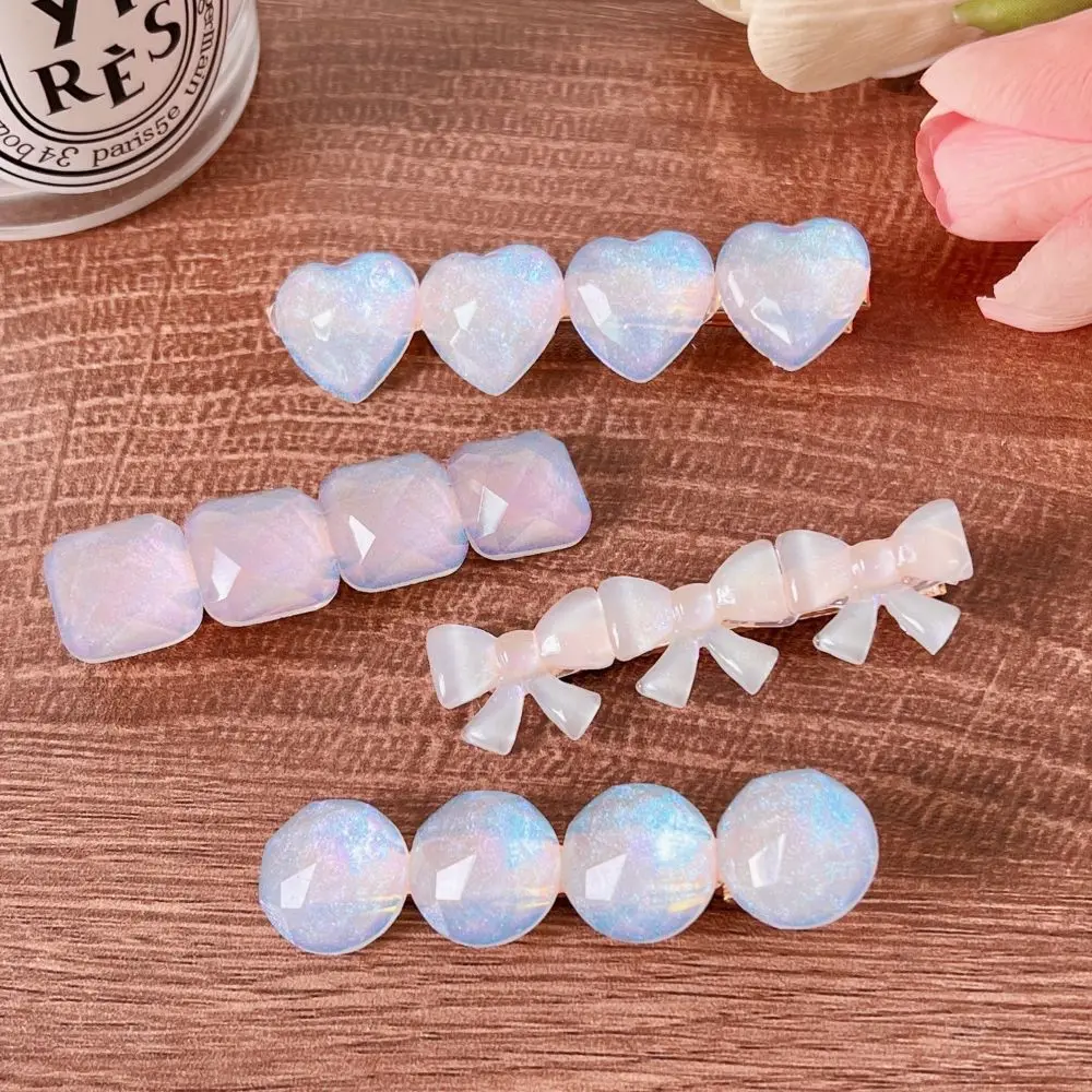 

Korean Style Hairpin Moonlight Barrettes Women Barrette Cat Eye Hair Clip Hair Jewlry Duckbill Clip Hair Accessories