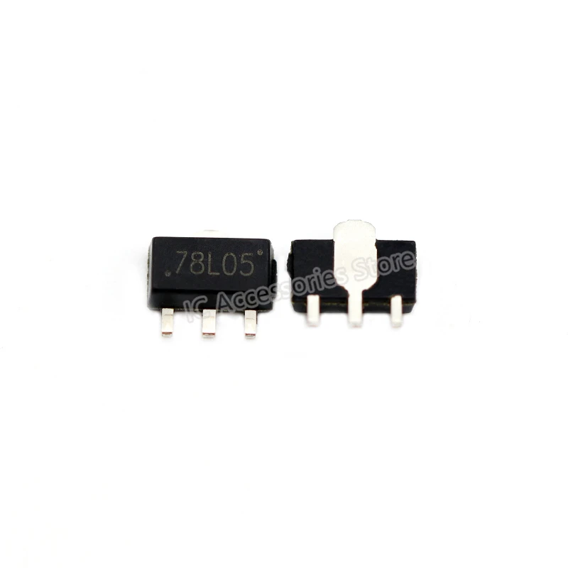 

50 шт. 78L05 SOT-89 SMD Трехконтактный интегрированный регулятор напряжения 5 В UMW78L05 UMW Новый