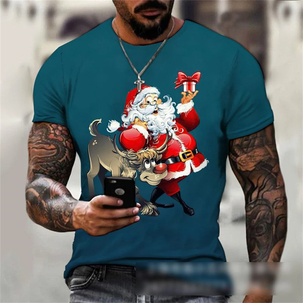 Рисунок 2 - Новинка 2023, Рождественская Мужская футболка