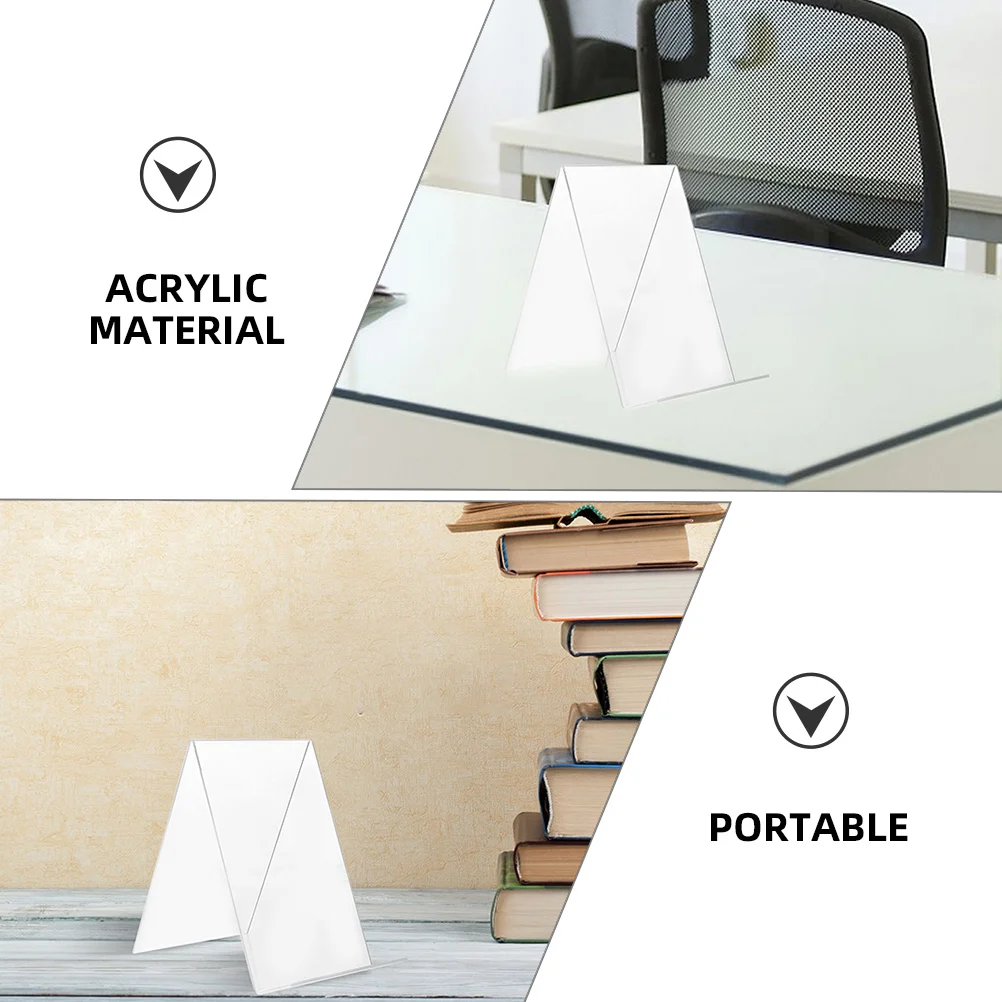 12 шт. акриловая книжная полка прозрачная настольная полезная для книжного