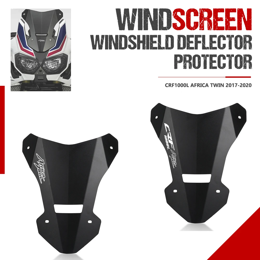 

FOR HONDA CRF 1000L Africa Twin CRF1000L 2016-2019 Motorcycle Accessories Front Windshield Wind Deflector Windscreen Cover Guard