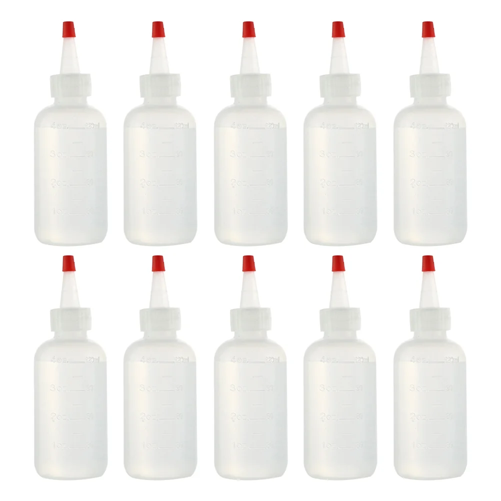 

10 pcs Squeeze Dispensing Bottles Plastic Squeeze Bottle Fine Tip Applicator Bottle 30ml Plastic Bottles