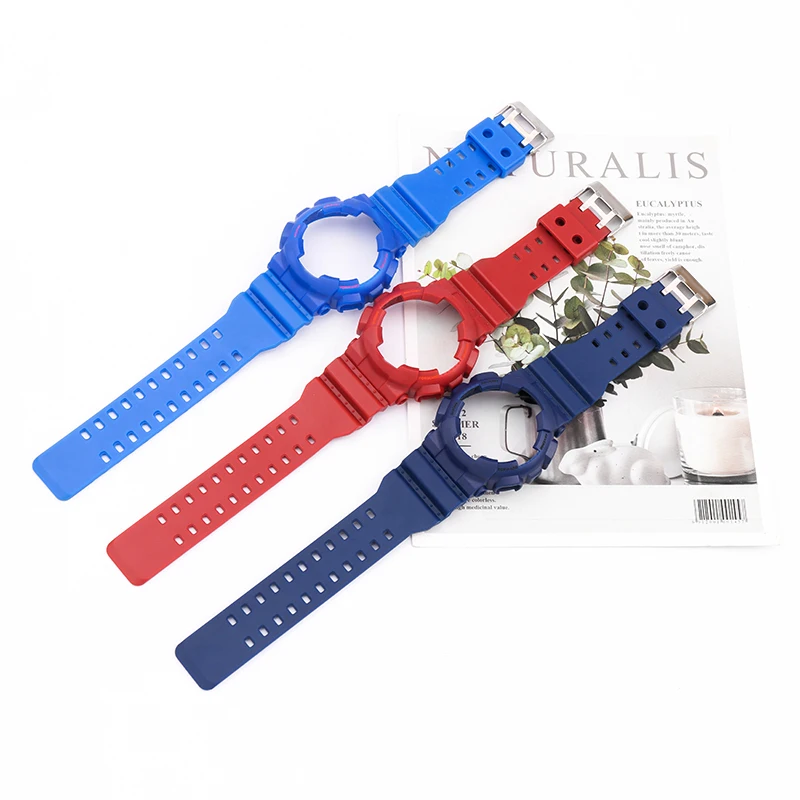 Resin strap watch case Set for Casio G-SHOCK GA-100 GA-120 140 Men's and women's strap watch accessories