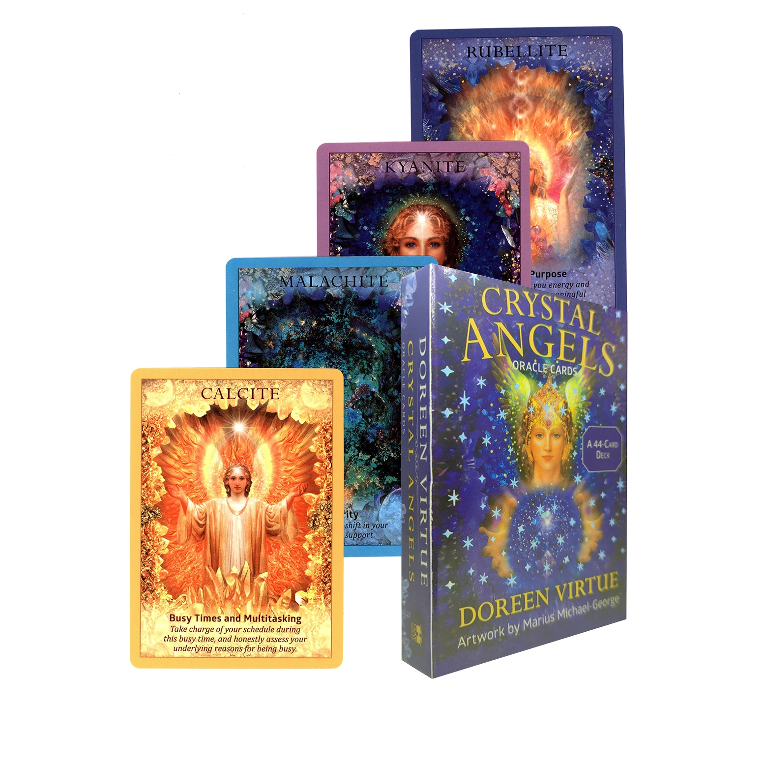 

Высококачественные Заводские карты Doreen Virtue Cryst с изображением ангелов и ораклов и PDF-руководства, карты для гадания и Таро для начинающих