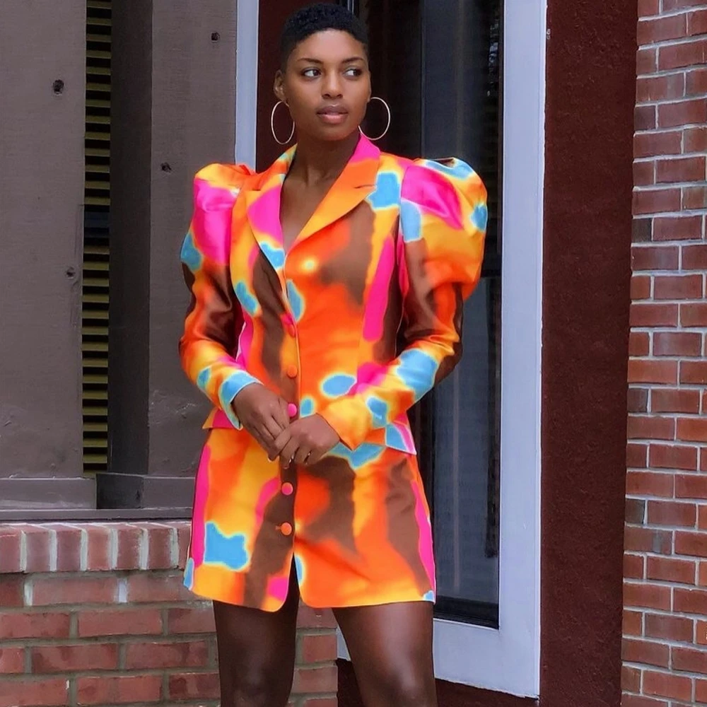 

African Dresses For Women Dashiki New Style Spring Autumn Mini Dress African Clothes Fashion Africa Clothing Africaine Femme