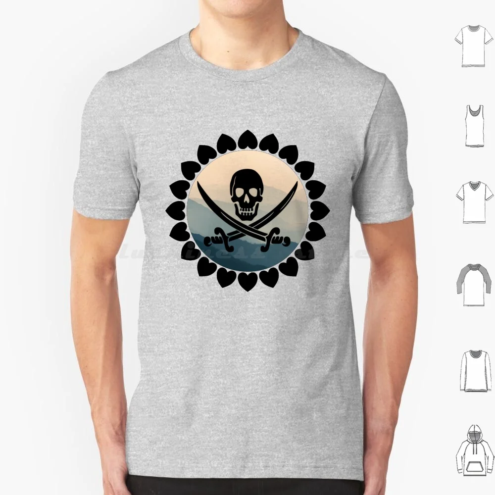 

A Pirate Love Design T Shirt Men Women Kids 6Xl Pirate Pirates Ship Skull Movie Ocean Sea Funny Skeleton 80S Blue Bones Captain