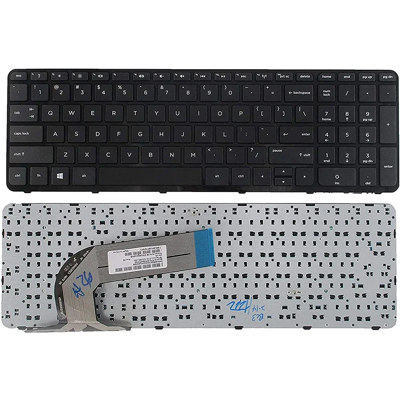 Сменная клавиатура с рамкой совместимая ноутбуком HP Pavilion 17-E 17-E000 17-e100 - купить по
