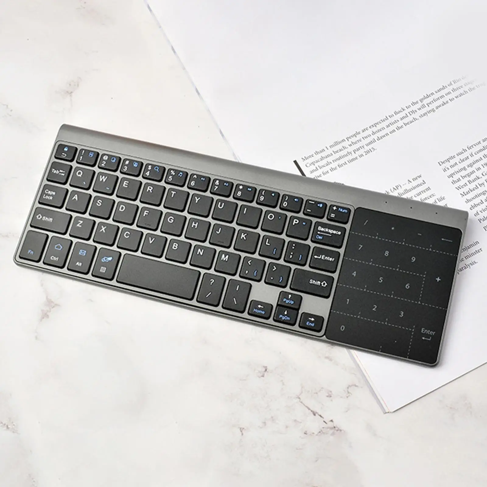 Wireless Keyboard with Touchpad 2.4G Portable Remote Mouse Combo |