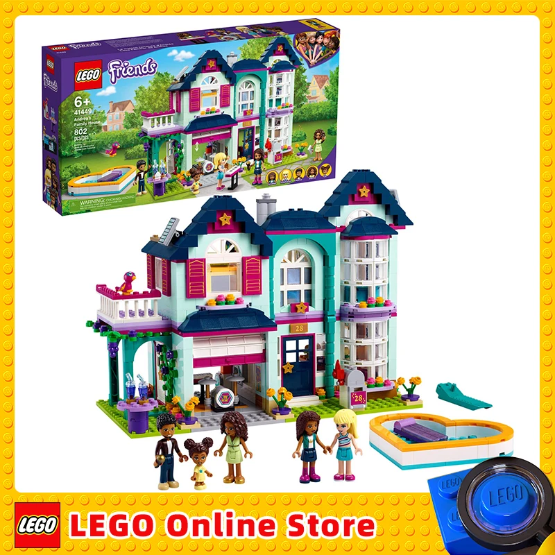 

LEGO & Friends Andrea's Family House 41449 Building Kit Mini-Doll Playset is Great Gift for Creative 6-Year-Old Kids(802 Pieces)