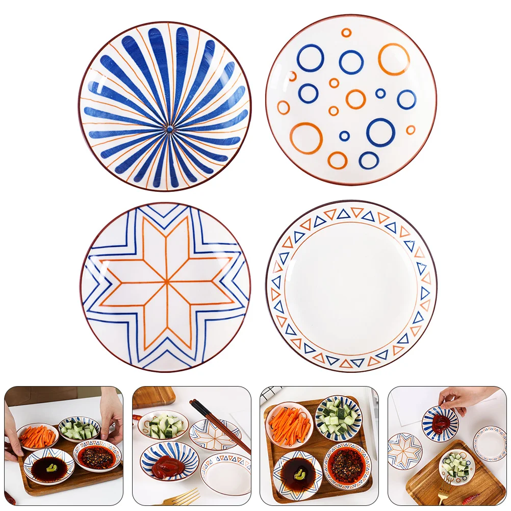 

Dishes Bowls Sauce Dipping Mini Plate Small Dish Serving Side Bowl Dessert Condiment Plates Ceramicsaucers Cup Dinner Appetizer