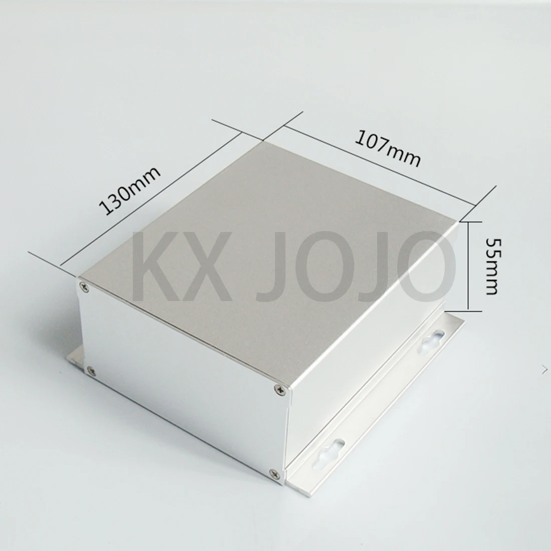 

Aluminum Enclosure 107*55*130mm Box PCB Bending with Ears Instrument Box DIY Electronic Project Case Silver