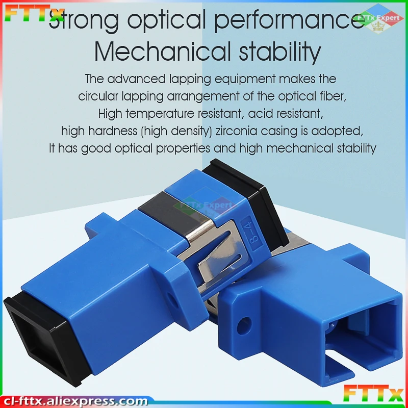 50-400Pcs SC Fiber Optic Connector Adapter SC / UPC SM Flange Singlemode Simplex SC-SC APC Coupler Wholesale to Brazil