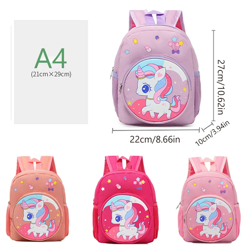 Рюкзак с 3D мультипликационными животными для детей милый Единорог малышей