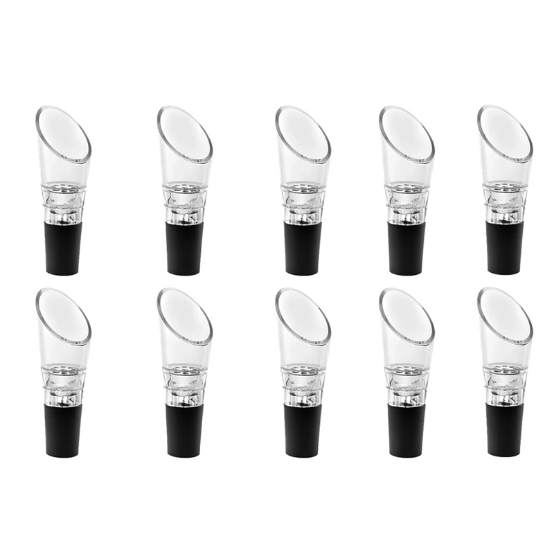 

Best 10 Pack Wine Aerator Pourer,Spout Bottle Stopper Decanter Pourer Aerating Quick Decanter Spout