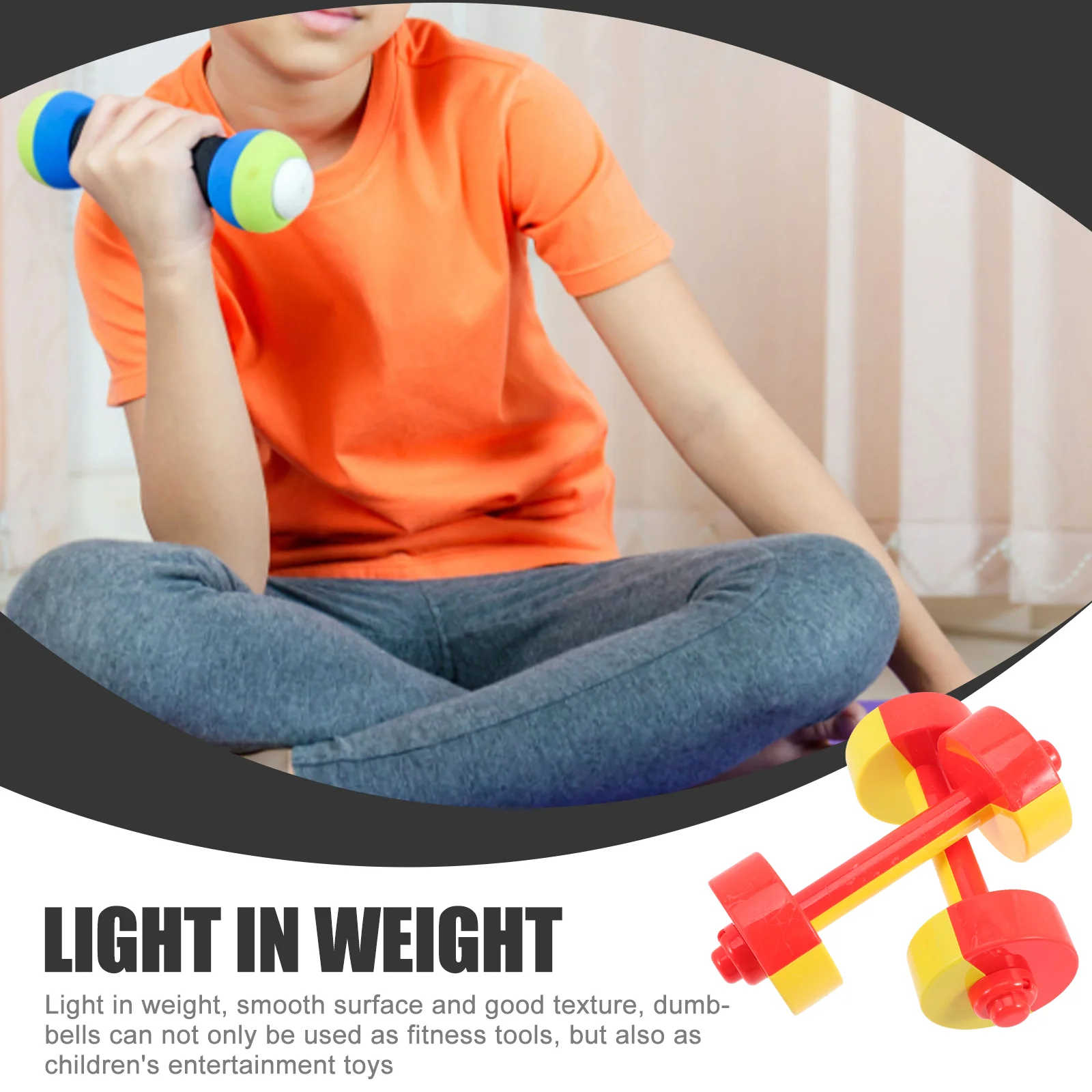 2 шт. детские тренировочные гантели гири игрушки для упражнений аксессуары рук
