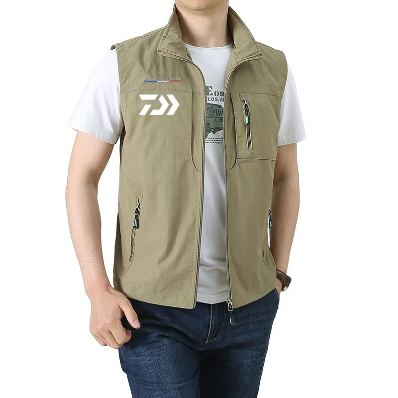 

Summer Outdoors Casual Fishing Vest Jacket Plus Size Men Travel Photographer Breathable Waterproof Sport Fishing Vests