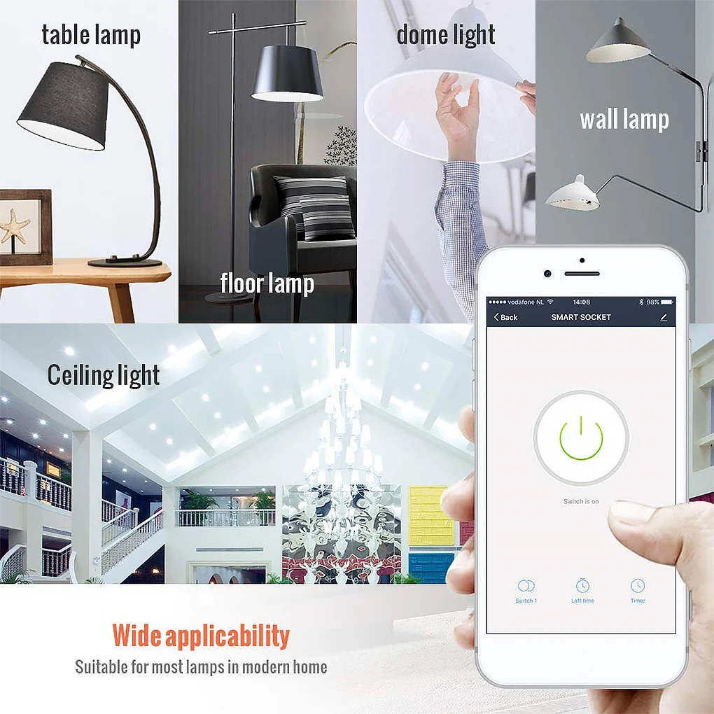 

Smart Home Tuya Wifi Bulb RGB 15W Color Changing LED Light E26 E27 B22 110V 220V APP Compatible Work With Alexa Google Home