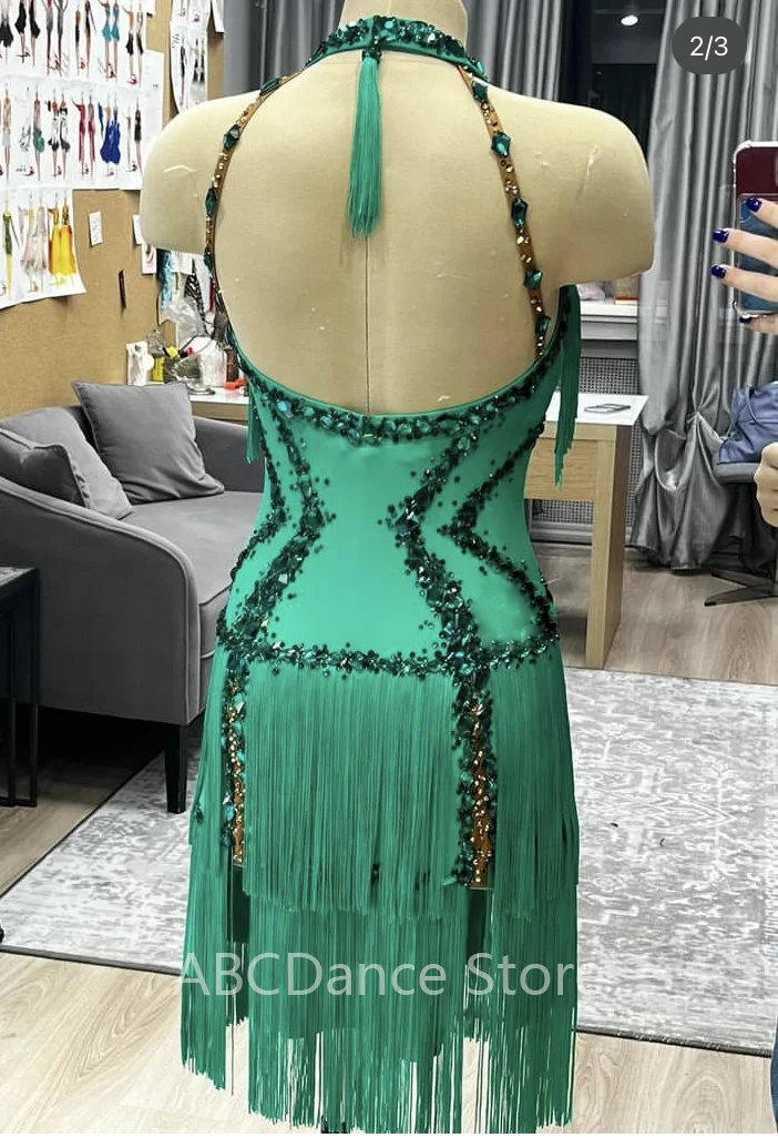 Женское платье для латиноамериканских танцев танцевальное и британских