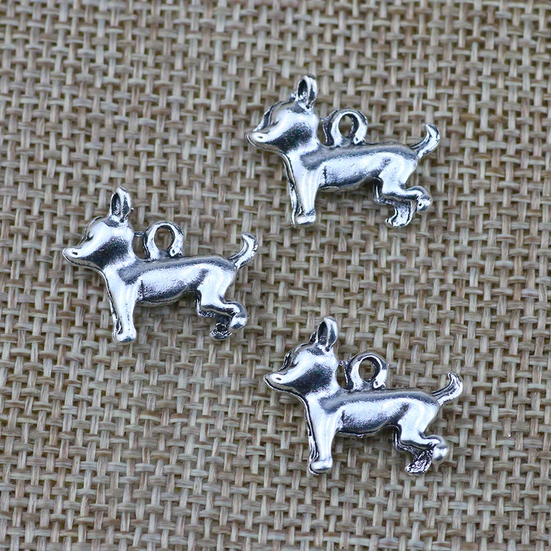 

Подвески «сделай сам» 10 шт., ожерелье с маленькой милой собакой 15*18 мм, античная бронза, цвет серебра, ювелирные изделия