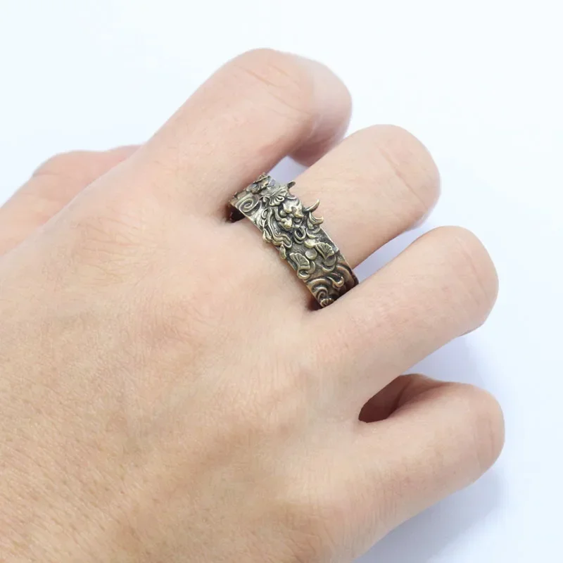 10 г Oni Mask Hannya Kabuki японский традиционный узор свадебные кольца настоящие