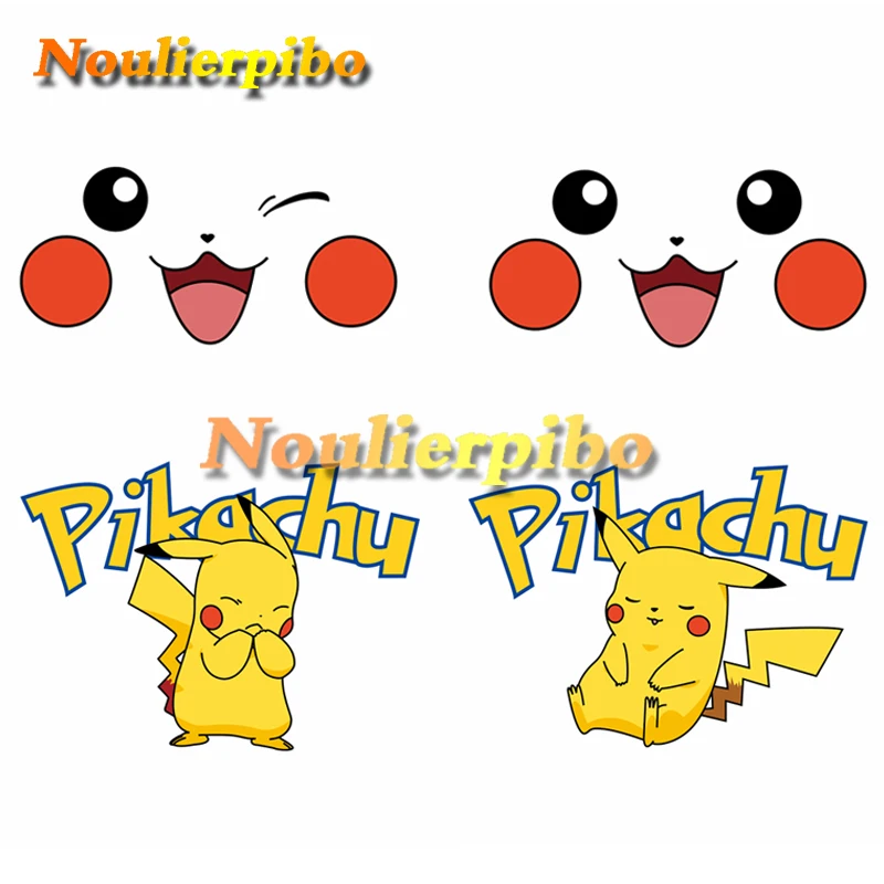 

Exquisite Anime Car Sticker Pokemon Pikachu Printed PVC Art Pattern Car Mirror Window Motorcycle Racing Helmet Vinyl Decal