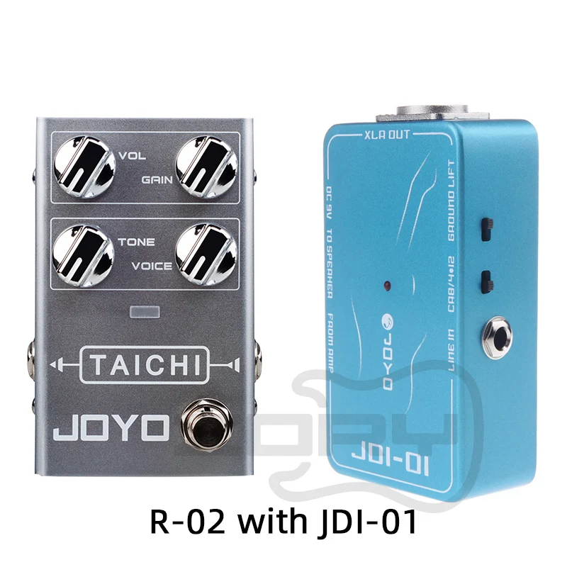 

JOYO R-02 TAICHI Overdrive Guitar Effect Pedal with JOYO JDI-01 DI Box Passive Direct Box Amp Simulation Guitar Effect Pedal
