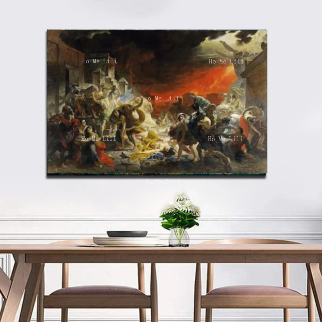 Карл Брюлов: Последний день Помепии галерея на холсте обернутая настенная