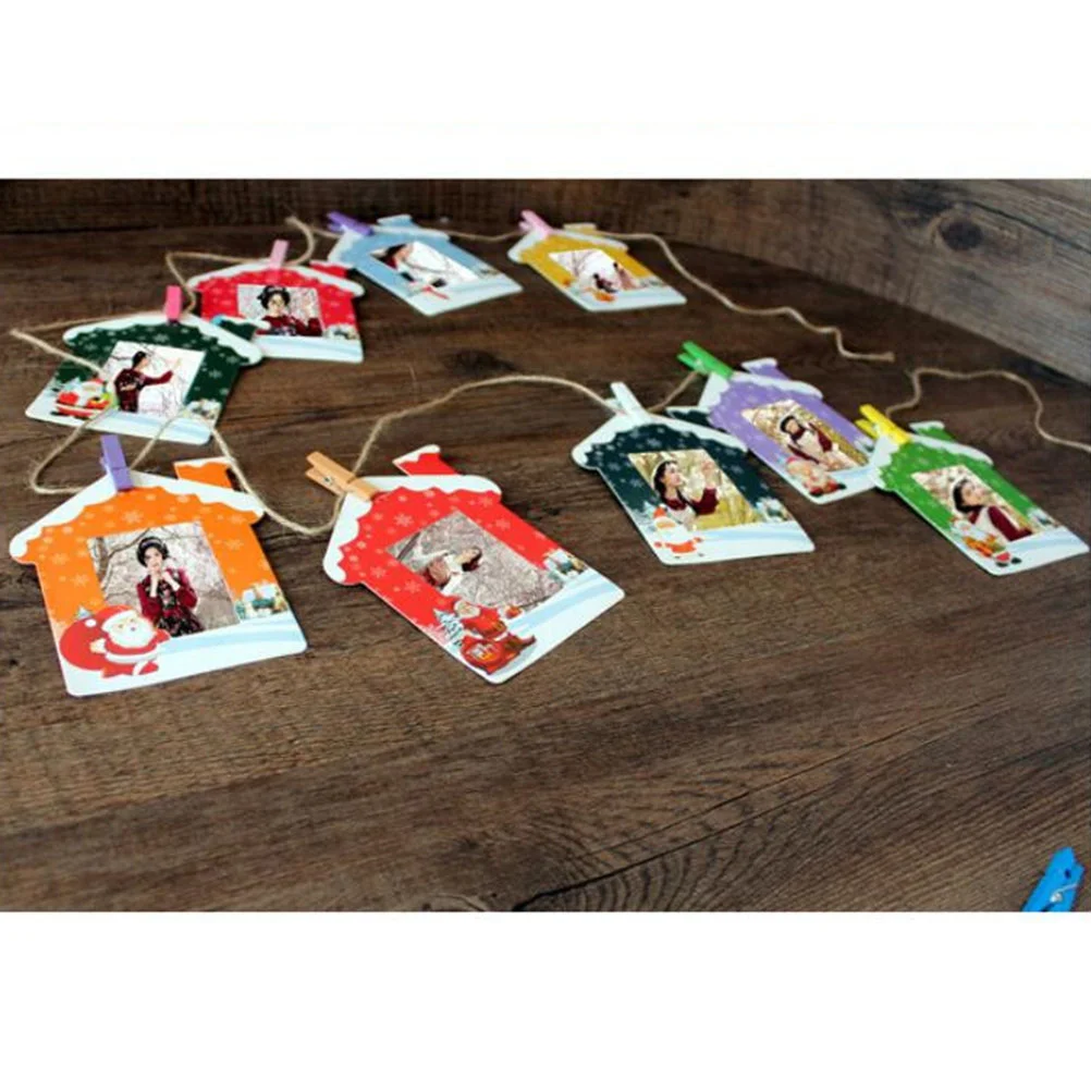 

Frame Photo Christmas Picture Hanging Wall Diy Decorative Frames Paper Decorations Treedecor Display Holiday Picturesornaments