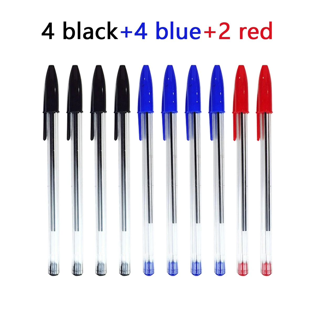 

Шариковые ручки Haile Comfort, средняя точка, 1,0 мм, черные/синие/красные чернила, 10/15 шт.