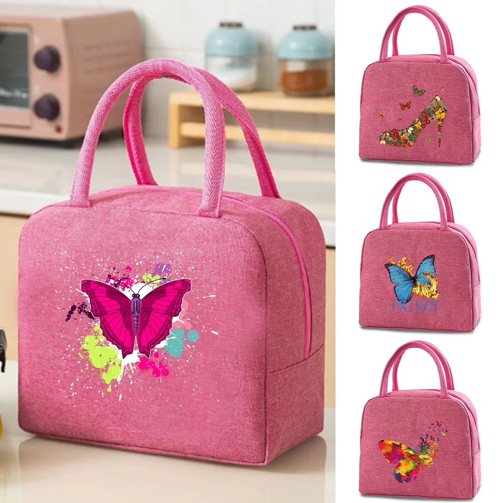 

Women Lunch Bags Insulated Lunch Box Tote Thermal Cooler Lunch Bag Picnic Travel Camping Hiking Barbecue Bento Storage Bags