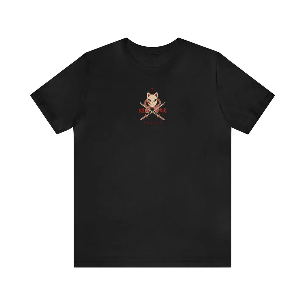 Фото Футболка Rengoku flame hashira graphic, футболка с изображением рассекающего демона, футболка с рисунком аниме спереди и сзади №3